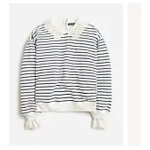 NWT J.crew striped lace sweater